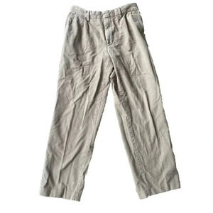 Land's End Mens Traditional Fit Tan Corduroy Pants  Size 32 R100